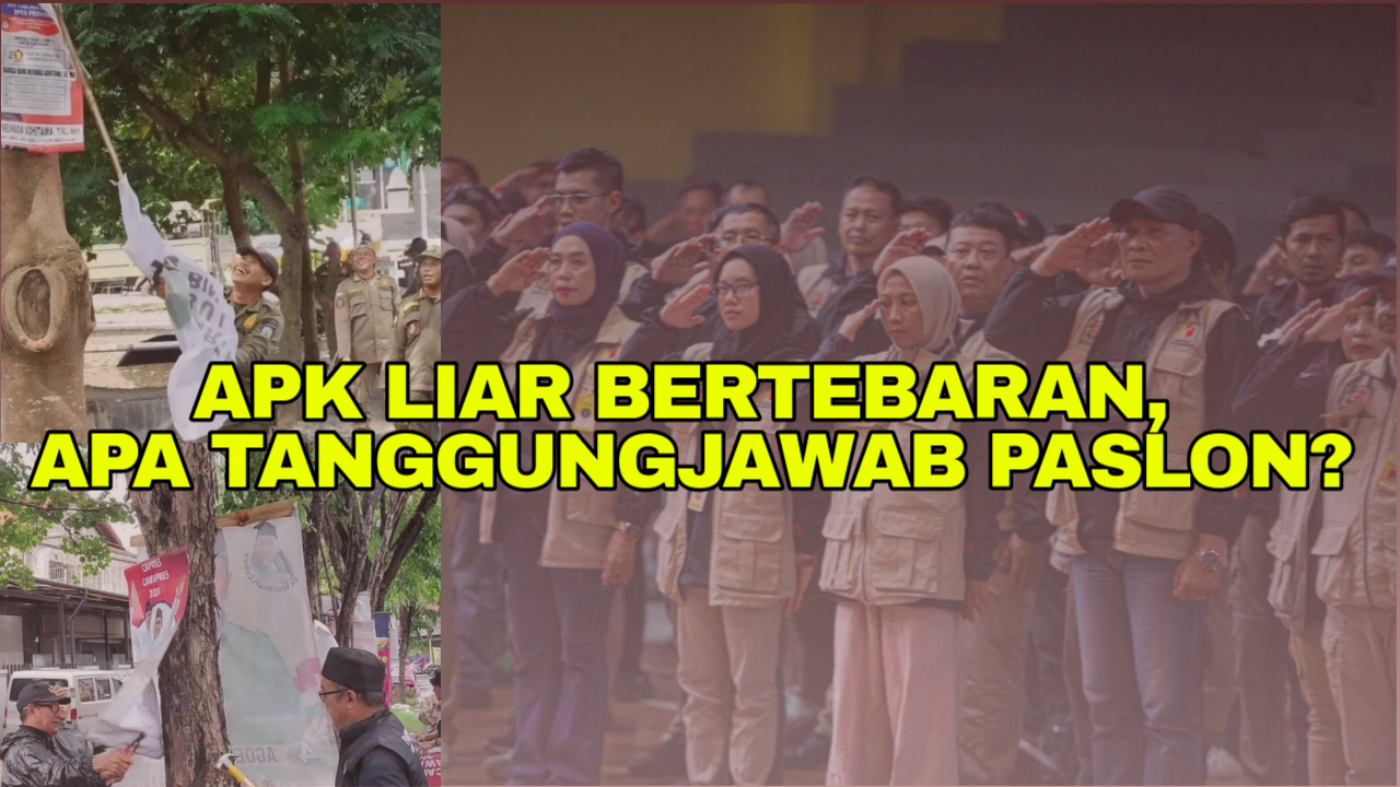 Pelanggaran Alat Peraga Kampanye Marak